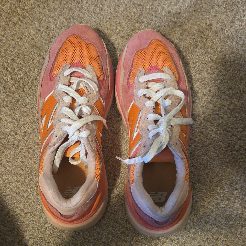 New Balance Orange and Pink Athletic Shoes